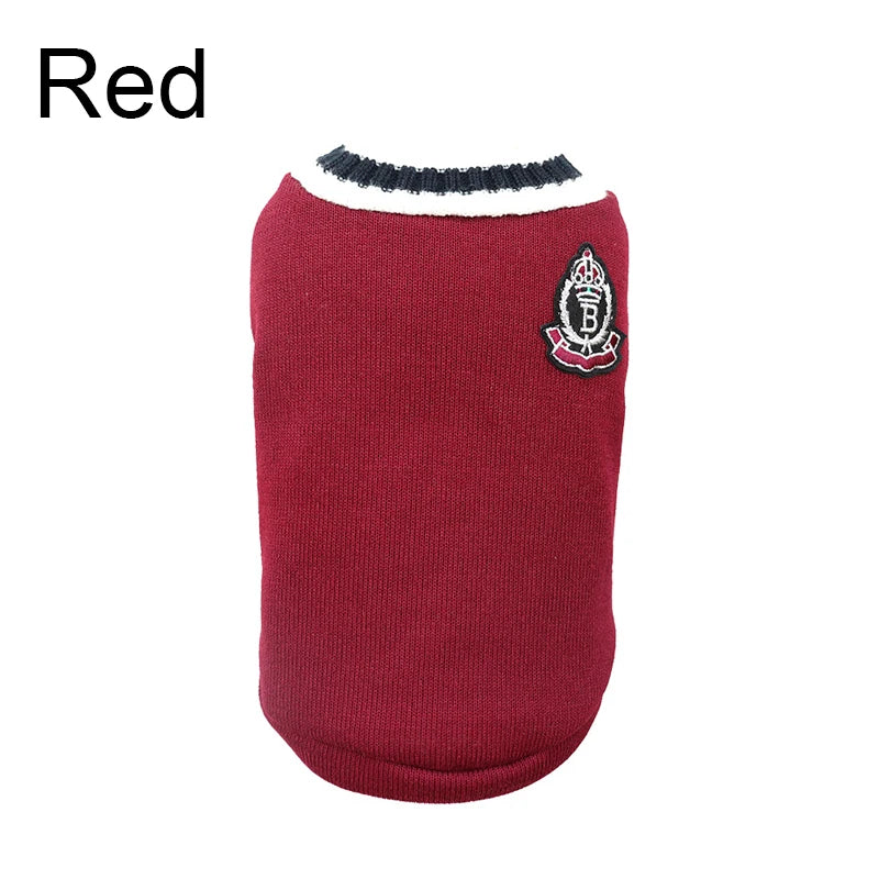 Winter V-Neck Pet Sweater
